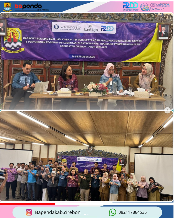 Capacity Building Evaluasi Kinerja TP2DD serta penyusunan roadmap implementasi Elektronifikasi Transaksi Pemerintah Daerah (ETPD) Tahun 2026–2029